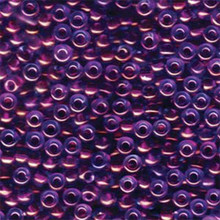 Japanese Miyuki Seed Beads, size 6/0, SKU 111031.MYK6-0352, fuchsia lined aqua luster, (1 tube, apprx 24-28 grams, apprx 315 beads per tube)