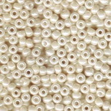Japanese Miyuki Seed Beads, size 6/0, SKU 111031.MYK6-0592, antique ivory pearl ceylon, (1 tube, apprx 24-28 grams, apprx 315 beads per tube)