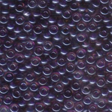 Japanese Miyuki Seed Beads, size 6/0, SKU 111031.MYK6-1835, dark purple lined amethyst, (1 tube, apprx 24-28 grams, apprx 315 beads per tube)