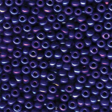 Japanese Miyuki Seed Beads, size 6/0, SKU 111031.MYK6-1945, opaque cobalt luster, (1 tube, apprx 24-28 grams, apprx 315 beads per tube)