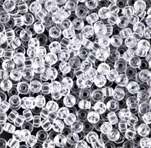 Japanese Miyuki Seed Beads, size 8/0, SKU 189008.MY8-0131, crystal, (1 26-28 gram tube, apprx 1120 beads)