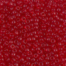 Japanese Miyuki Seed Beads, size 8/0, SKU 189008.MY8-0141, transparent  red, (1 26-28 gram tube, apprx 1120 beads)
