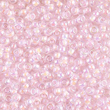 Japanese Miyuki Seed Beads, size 8/0, SKU 189008.MY8-0272, pink lined crystal, (1 26-28 gram tube, apprx 1120 beads)
