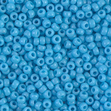Japanese Miyuki Seed Beads, size 8/0, SKU 189008.MY8-0413, opaque light blue, (1 26-28 gram tube, apprx 1120 beads)