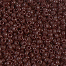 Japanese Miyuki Seed Beads, size 8/0, SKU 189008.MY8-0409, opaque chocolate brown, (1 26-28 gram tube, apprx 1120 beads)