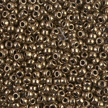 Japanese Miyuki Seed Beads, size 8/0, SKU 189008.MY8-0457, dark bronze, (1 26-28 gram tube, apprx 1120 beads)