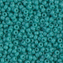 Japanese Miyuki Seed Beads, size 8/0, SKU 189008.MY8-0412, opaque turquoise green, (1 26-28 gram tube, apprx 1120 beads)