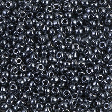 Japanese Miyuki Seed Beads, size 8/0, SKU 189008.MY8-0451, gunmetal, (1 26-28 gram tube, apprx 1120 beads)