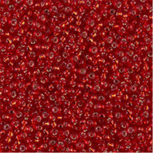 Japanese Miyuki Seed Beads, size 11/0, SKU 111030.MY11-0011, ruby silver lined, (1 28-30 gram tube, apprx 3080 beads)