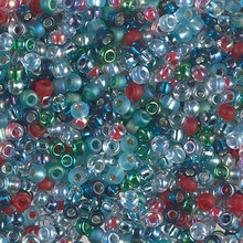 Japanese Miyuki Seed Beads, size 8/0, SKU 189008.MY8-MIX08, fancy mix, (1 26-28 gram tube, apprx 1120 beads)