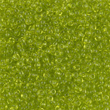 Japanese Miyuki Seed Beads, size 11/0, SKU 111030.MY11-0143, transparent chartreuse, (1 28-30 gram tube, apprx 3080 beads)