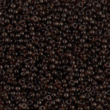 Japanese Miyuki Seed Beads, size 11/0, SKU 111030.MY11-0135, transparent rootbeer, (1 28-30 gram tube, apprx 3080 beads)