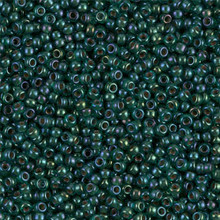 Japanese Miyuki Seed Beads, size 11/0, SKU 111030.MY11-0338, transparent  emerald, (1 28-30 gram tube, apprx 3080 beads)