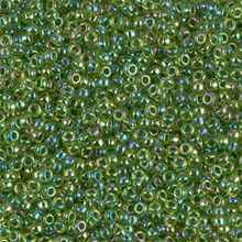 Japanese Miyuki Seed Beads, size 11/0, SKU 111030.MY11-0341, chartreuse ab, (1 28-30 gram tube, apprx 3080 beads)