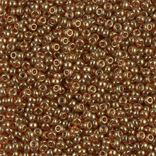 Japanese Miyuki Seed Beads, size 11/0, SKU 111030.MY11-0311, topaz gold luster, (1 28-30 gram tube, apprx 3080 beads)