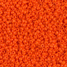 Japanese Miyuki Seed Beads, size 11/0, SKU 111030.MY11-0406, opaque orange, (1 28-30 gram tube, apprx 3080 beads)