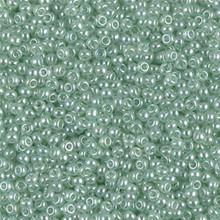 Japanese Miyuki Seed Beads, size 11/0, SKU 111030.MY11-0370, seafoam green luster, (1 28-30 gram tube, apprx 3080 beads)
