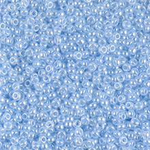 Japanese Miyuki Seed Beads, size 11/0, SKU 111030.MY11-0524, light blue ceylon, (1 28-30 gram tube, apprx 3080 beads)