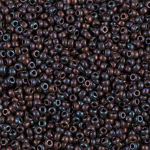 Japanese Miyuki Seed Beads, size 11/0, SKU 111030.MY11-0466, bronze iris, (1 28-30 gram tube, apprx 3080 beads)