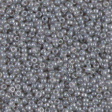 Japanese Miyuki Seed Beads, size 11/0, SKU 111030.MY11-0526, grey ceylon, (1 28-30 gram tube, apprx 3080 beads)