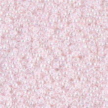 Japanese Miyuki Seed Beads, size 11/0, SKU 111030.MY11-0517, pale pink ceylon, (1 28-30 gram tube, apprx 3080 beads)