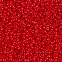 Japanese Miyuki Seed Beads, size 11/0, SKU 111030.MY11-0408, opaque red, (1 28-30 gram tube, apprx 3080 beads)