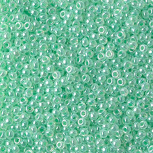Japanese Miyuki Seed Beads, size 11/0, SKU 111030.MY11-0520, mint green ceylon, (1 28-30 gram tube, apprx 3080 beads)