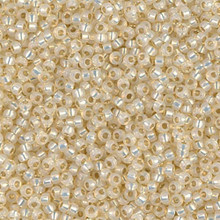 Japanese Miyuki Seed Beads, size 11/0, SKU 111030.MY11-0577, cream alabaster silver lined dyed, (1 28-30 gram tube, apprx 3080 beads)