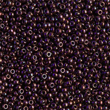 Japanese Miyuki Seed Beads, size 11/0, SKU 111030.MY11-0460, metallic plum, (1 28-30 gram tube, apprx 3080 beads)