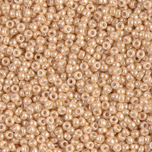 Japanese Miyuki Seed Beads, size 11/0, SKU 111030.MY11-0593, dark beige ceylon, (1 28-30 gram tube, apprx 3080 beads)