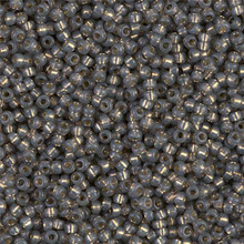Japanese Miyuki Seed Beads, size 11/0, SKU 111030.MY11-0650, grey alabaster silver-lined (dyed), (1 28-30 gram tube, apprx 3080 beads)