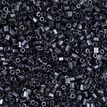 Japanese Miyuki Seed Beads, size 11/0, SKU 111030.MY11-451cut (was 0611cut), 2-cut gunmetal, (1 28-30 gram tube, apprx 3080 beads)
