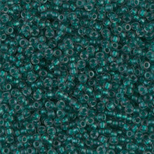 Japanese Miyuki Seed Beads, size 11/0, SKU 111030.MY11-1933, emerald lined light grey, (1 28-30 gram tube, apprx 3080 beads)