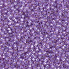 Japanese Miyuki Seed Beads, size 11/0, SKU 111030.MY11-0574, violet alabaster silver lined dyed, (1 28-30 gram tube, apprx 3080 beads)
