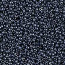 Japanese Miyuki Seed Beads, size 11/0, SKU 111030.MY11-2011, matte blue grey, (1 28-30 gram tube, apprx 3080 beads)
