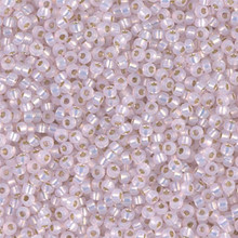 Japanese Miyuki Seed Beads, size 11/0, SKU 111030.MY11-0643, light pink alabaster silver-lined (dyed), (1 28-30 gram tube, apprx 3080 beads)
