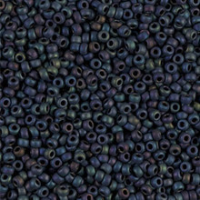 Japanese Miyuki Seed Beads, size 11/0, SKU 111030.MY11-2014, matte purple iris, (1 28-30 gram tube, apprx 3080 beads)