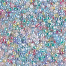 Japanese Miyuki Seed Beads, size 11/0, SKU 111030.MY11-MIX24, spring flowers mix, (1 28-30 gram tube, apprx 3080 beads)