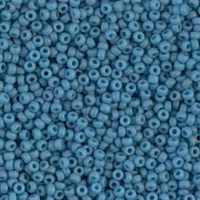 Japanese Miyuki Seed Beads, size 11/0, SKU 111030.MY11-2074, matte grey-blue ab, (1 28-30 gram tube, apprx 3080 beads)