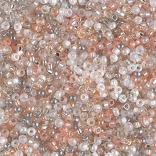 Japanese Miyuki Seed Beads, size 11/0, SKU 111030.MY11-MIX20, moonstone mix, (1 28-30 gram tube, apprx 3080 beads)