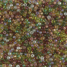 Japanese Miyuki Seed Beads, size 11/0, SKU 111030.MY11-MIX11, good earth mix, (1 28-30 gram tube, apprx 3080 beads)