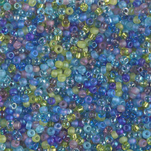 Japanese Miyuki Seed Beads, size 11/0, SKU 111030.MY11-MIX26, jeweltone mix, (1 28-30 gram tube, apprx 3080 beads)