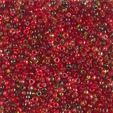 Japanese Miyuki Seed Beads, size 11/0, SKU 111030.MY11-MIX27, magma mix, (1 28-30 gram tube, apprx 3080 beads)