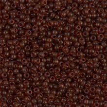 Japanese Miyuki Seed Beads, size 11/0, SKU 111030.MY11-2400SF, semi-matte transparent dark topaz, (1 28-30 gram tube, apprx 3080 beads)