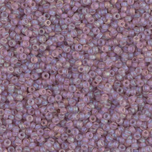 Japanese Miyuki Seed Beads, size 15/0, SKU 189015.MY15-0142FR, matte light amethyst ab, (1 12-13gram tube - apprx 3500 beads)