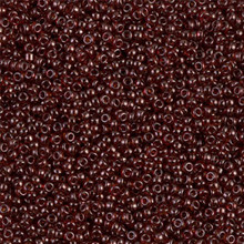 Japanese Miyuki Seed Beads, size 15/0, SKU 189015.MY15-0304, gold luster transparent dark red, (1 12-13gram tube - apprx 3500 beads)