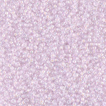 Japanese Miyuki Seed Beads, size 15/0, SKU 189015.MY15-0272, lined pale pink , (1 12-13gram tube - apprx 3500 beads)