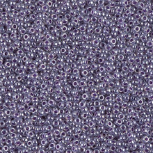Japanese Miyuki Seed Beads, size 15/0, SKU 189015.MY15-0525, purple ceylon, (1 12-13gram tube - apprx 3500 beads)