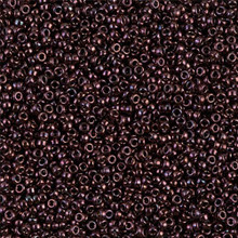 Japanese Miyuki Seed Beads, size 15/0, SKU 189015.MY15-0460, metallic raspberry, (1 12-13gram tube - apprx 3500 beads)