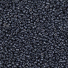 Japanese Miyuki Seed Beads, size 15/0, SKU 189015.MY15-0451, gunmetal, (1 12-13gram tube - apprx 3500 beads)